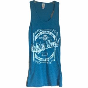 Racer Back Holiday World Tank top